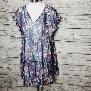 ePretty Chicago Bohemian Floral Dress Size Medium NWT